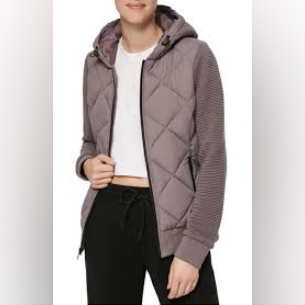 Marc New York Women's Quilted Hooded Jacket - Taupe